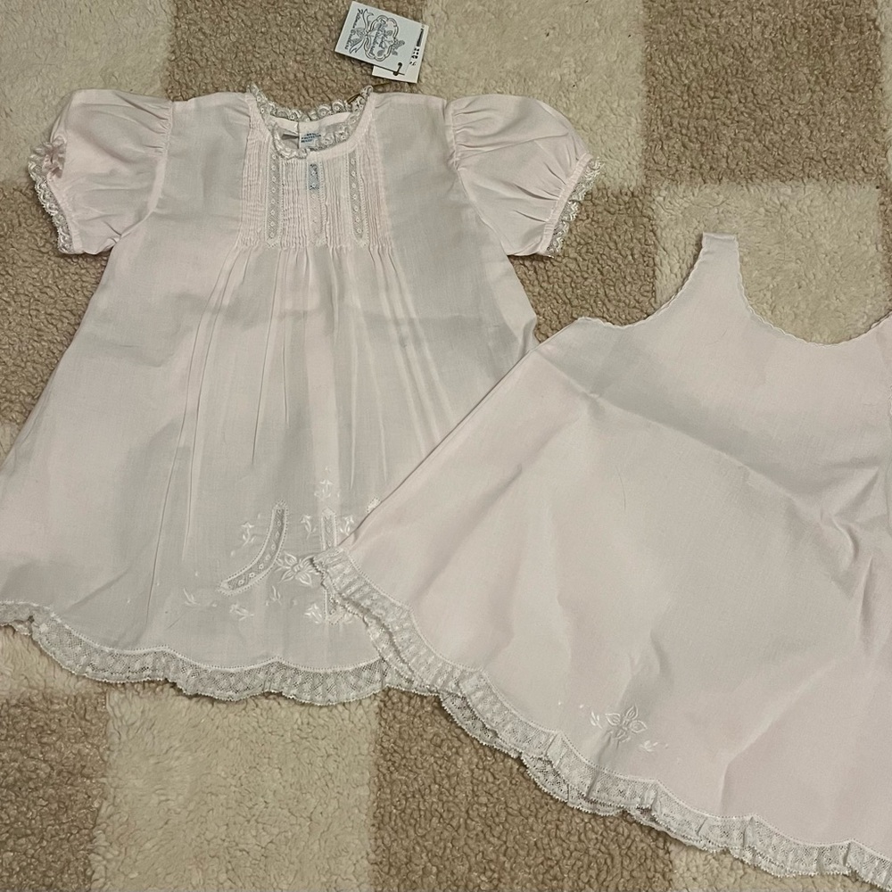 NWT Feltman Brothers Pink Smock Dress